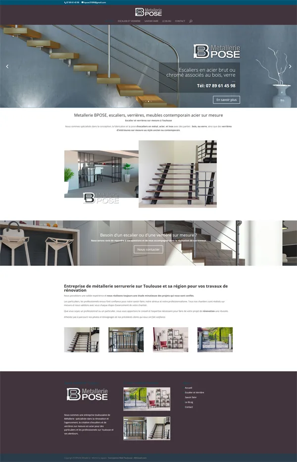 Création site internet artisan ferronnier Toulouse
