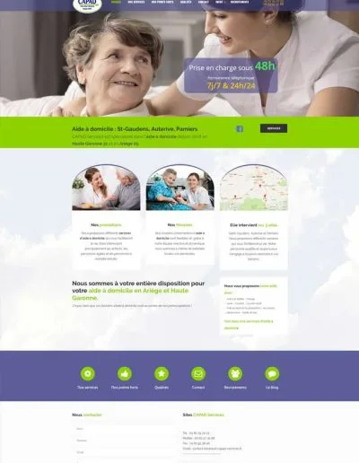 Réalisation du site vitrine Capad Services