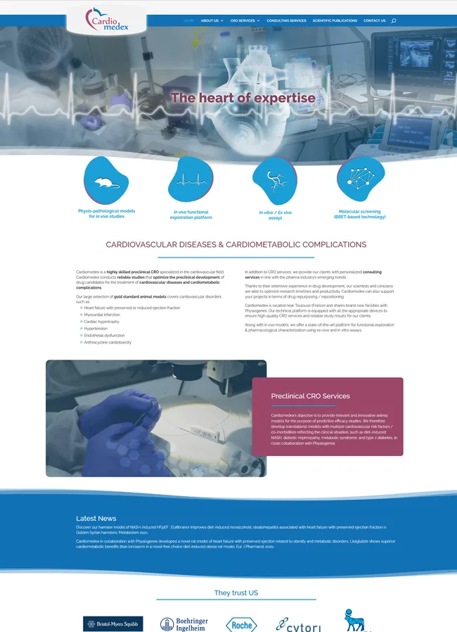 Réalisation Web Cardiomedex