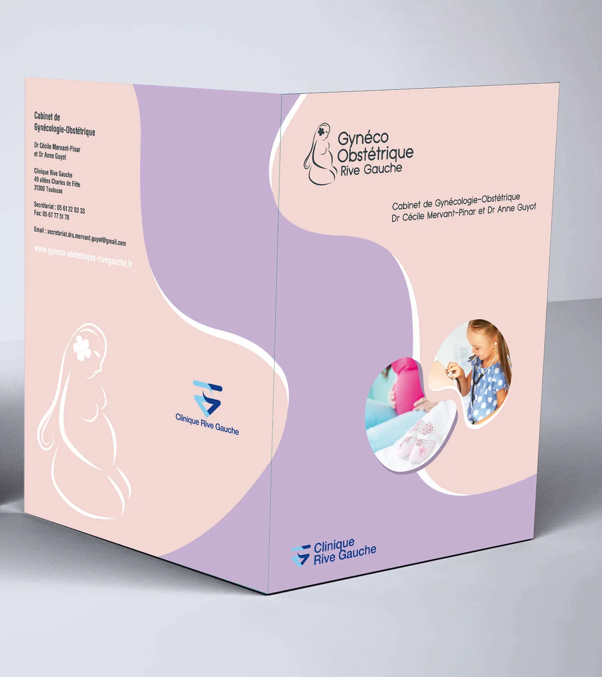 Design graphique logo sur Chemise à rabat A4