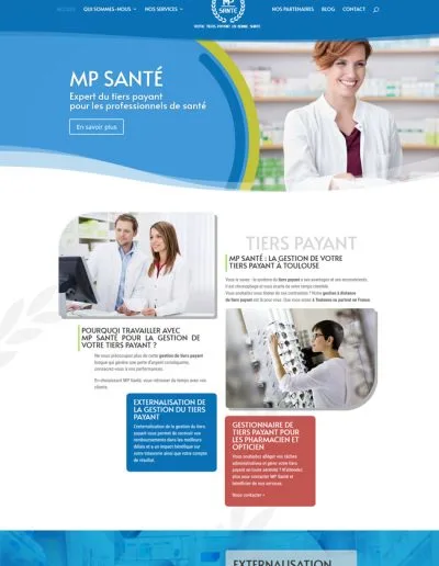 Creation site internet vitrine WordPress toulouse Mp Santé