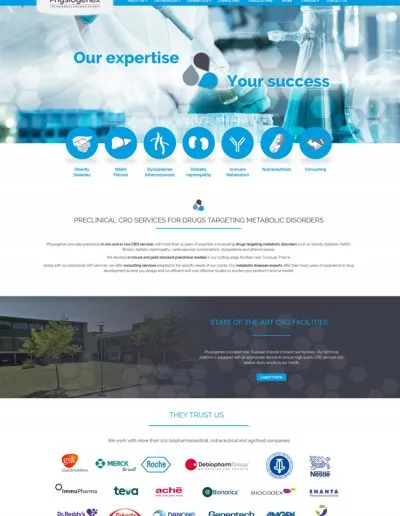 creation site wordpress physiogenex