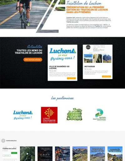 site vitrine Triathlon de Luchon