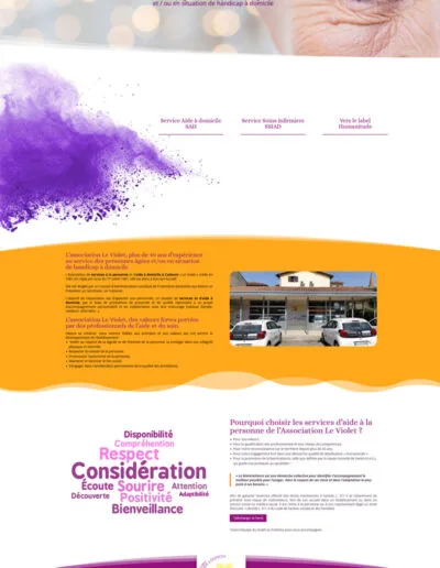 site vitrine wordpress le violet