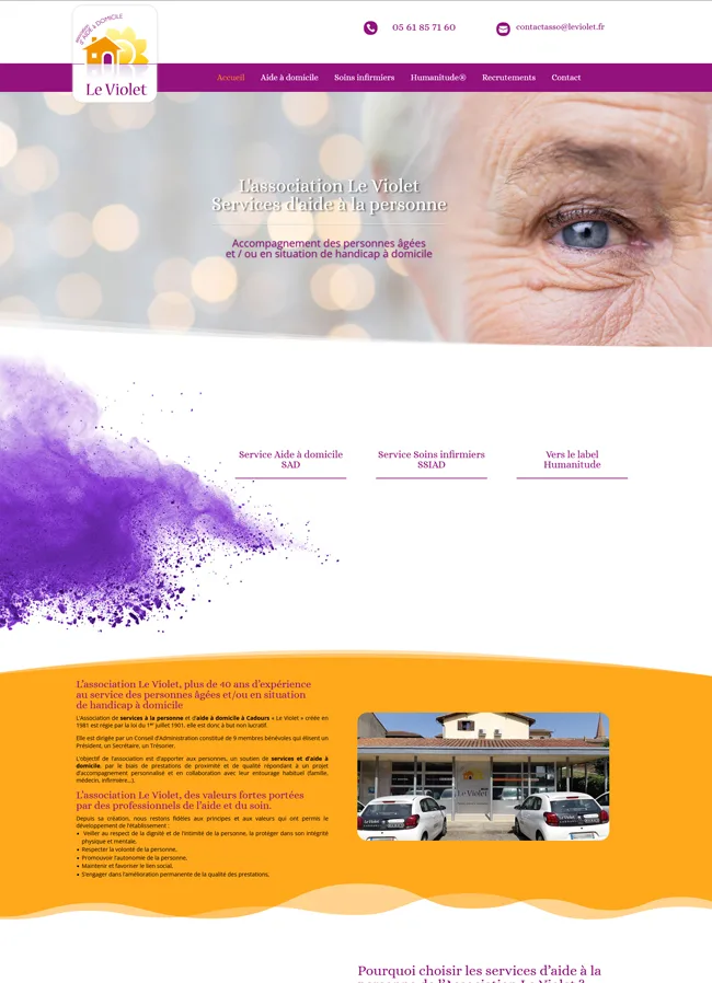web design site internet aide à domicile