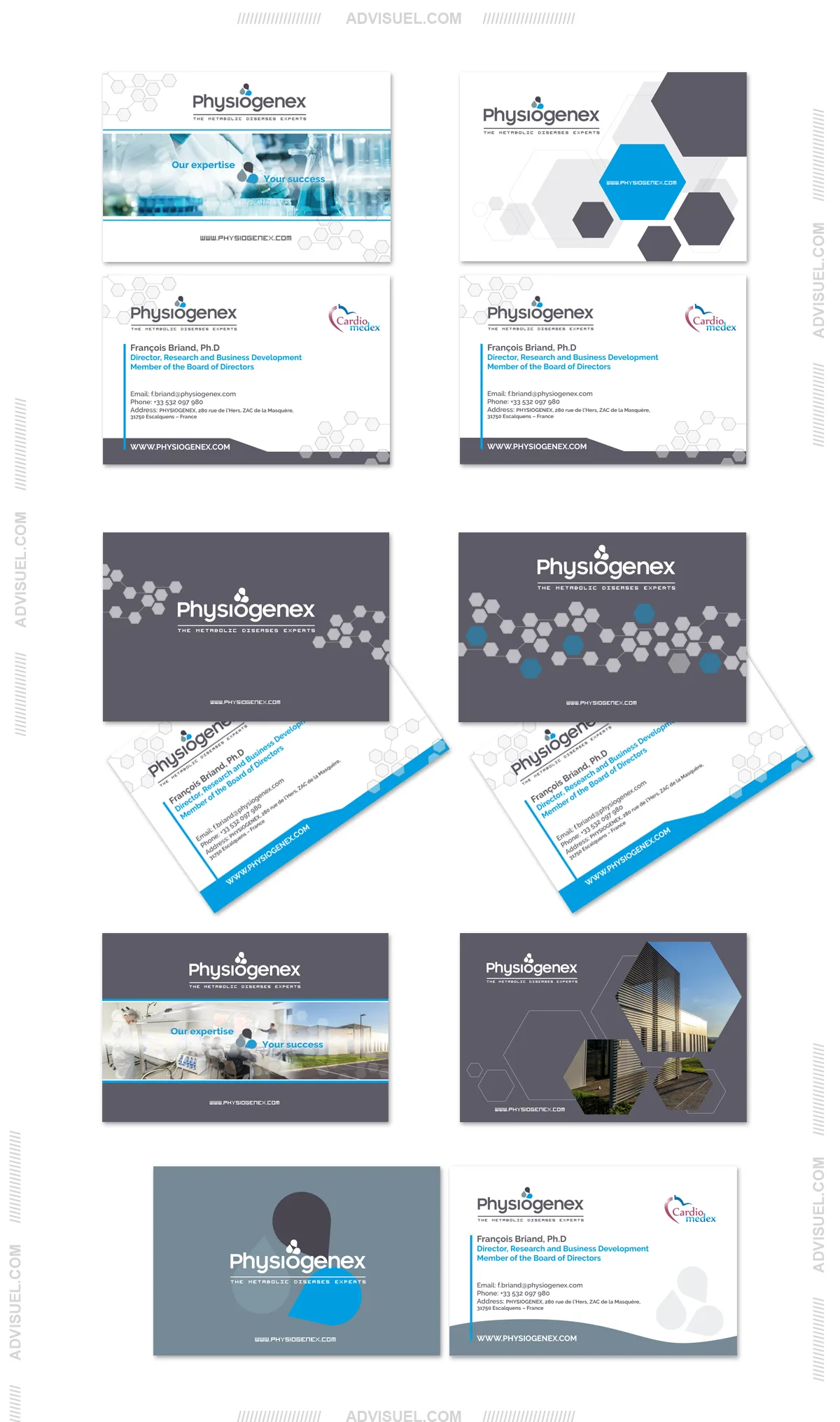 Maquette carte de visite Toulouse