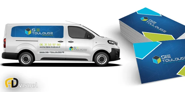 sie toulouse graphisme covering véhicule et identité visuelle