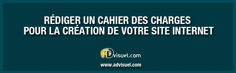 rédaction d'un cahier des charges création site internet vitrine
