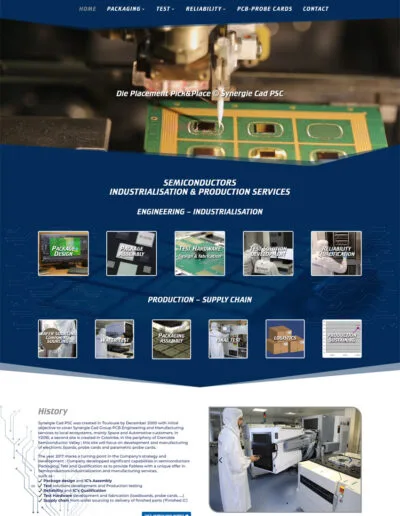 Conception site wordpress Synergie Cad