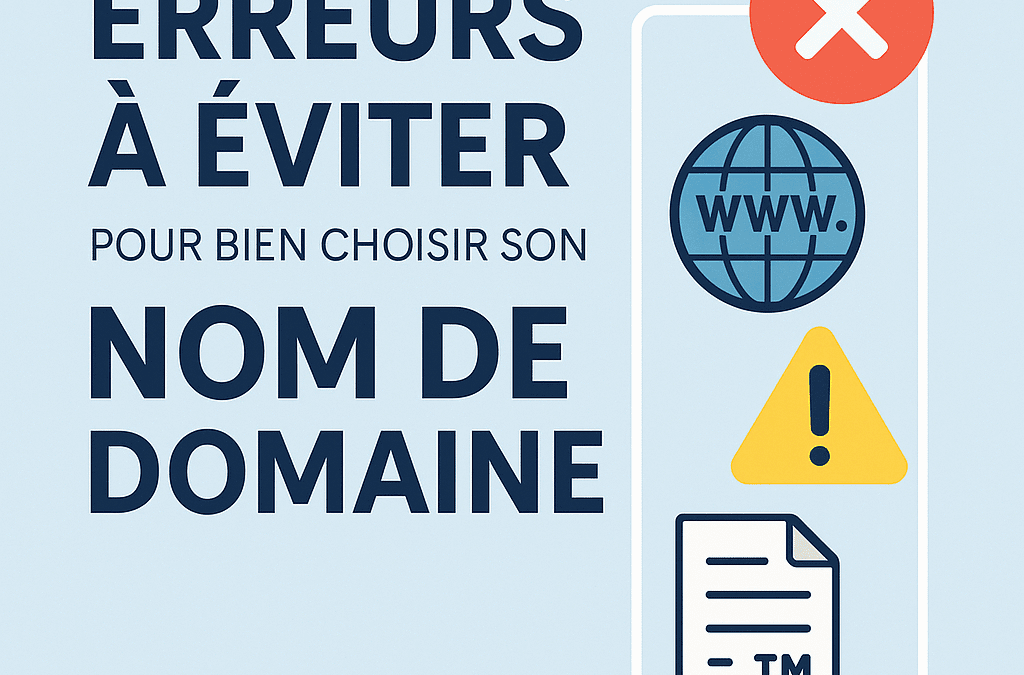 erreurs à éviter pour bien choisir son nom de domaine