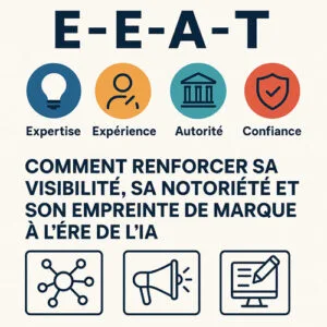Infographie EEAT SEO et branding digital