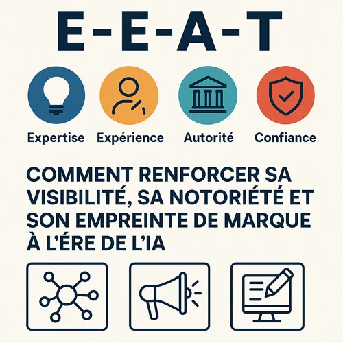 Infographie EEAT SEO et branding digital