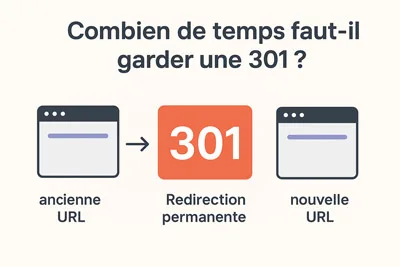 Combien de temps garder redirection 301 ?