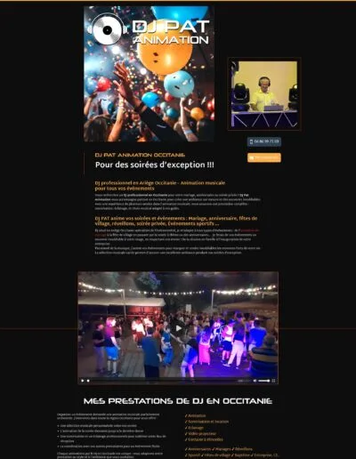 freelance site internet toulouse dj pat animation