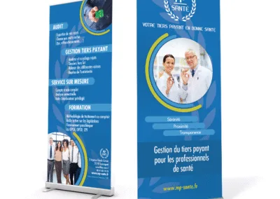 Conception Roll Up Print MP Santé Toulouse