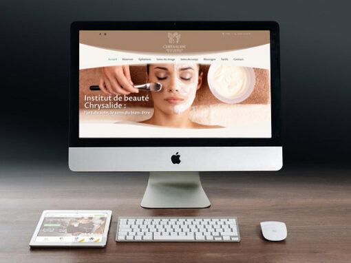 Chrysalide institut de beauté – Création site vitrine WordPress Toulouse