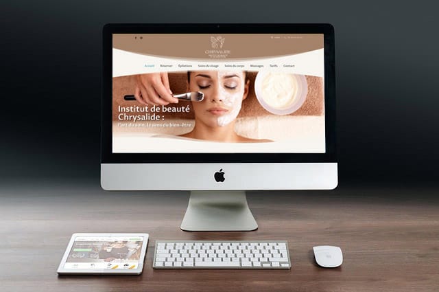 création site vitrine Chrysalide institut de beauté wordpress toulouse