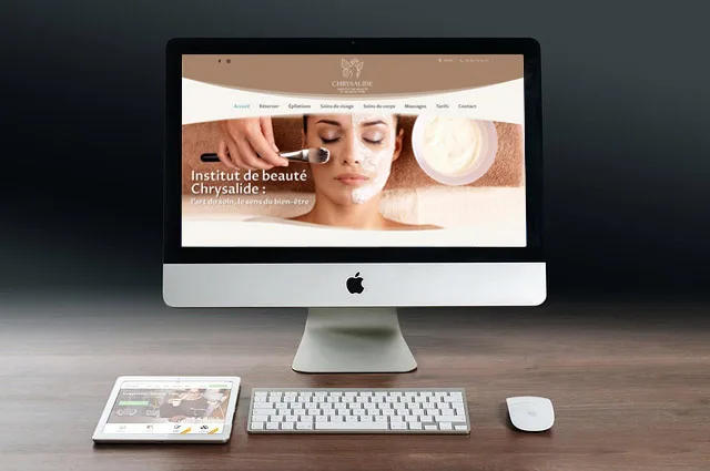 création site vitrine Chrysalide institut de beauté wordpress toulouse