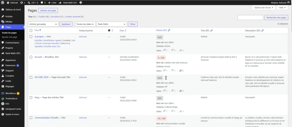 construction page wordpress